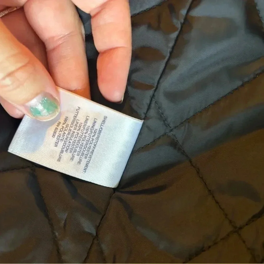 Lands' End Black Trench Coat - Picture 10 of 11